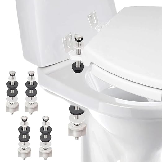 Universal Toilet Seat Hinge Bolts Kit, Heavy Duty Toilet Bolts, Waterproof by LOVPPY