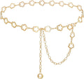 Small Flower Metal Belt Chain - Adjustable Waist Chain for Women's Dresses