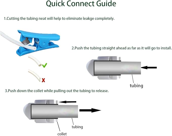 NSF Certified 1/4" O.D. Push to Connect Fittings - Image 6
