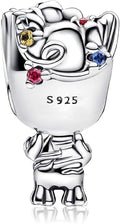 Cute Fashion Heart Charms,S925 Sterling Silver Charm,Bead for Bracelets and Necklaces,For Women Jewelry Present