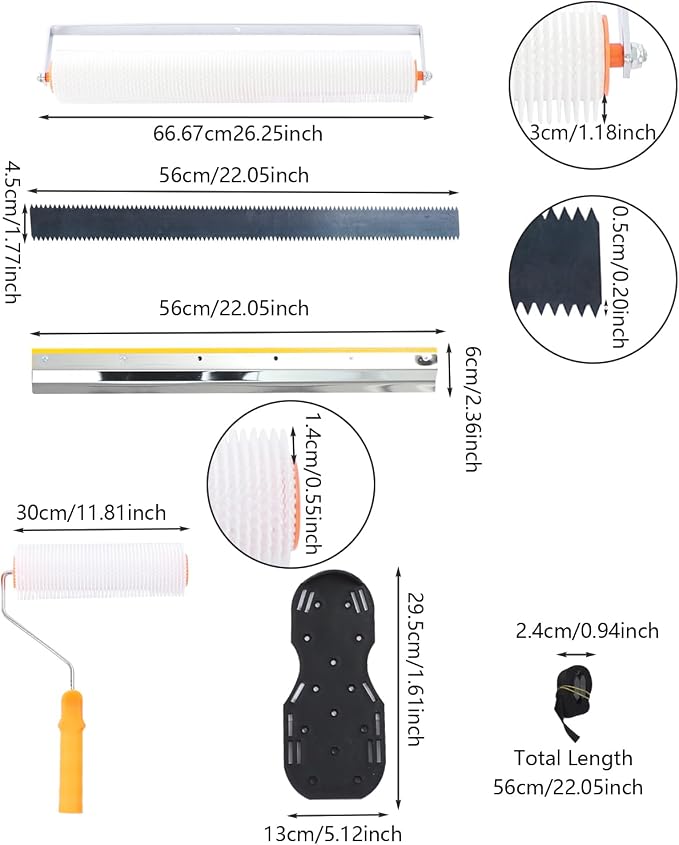 Self Leveling Cement Tool Kit, Epoxy Floor Roller Set | Self Leveling Floor - Image 3