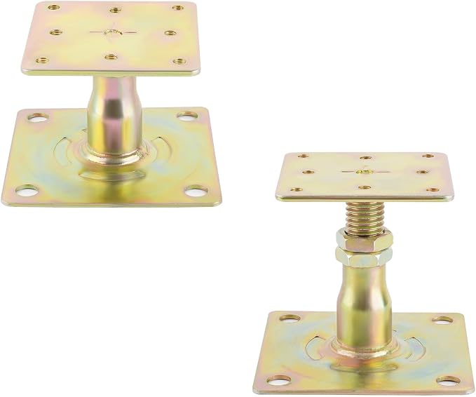 4 Pack Adjustable Floor Jack, Mini Screw Jack, Post Floor Joist Jacks, - Image 5