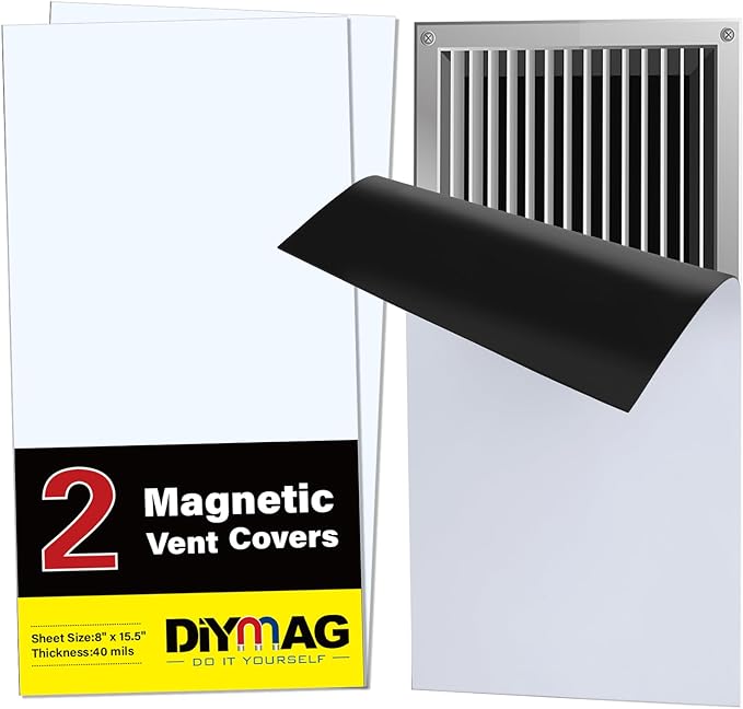 DIYMAG Magnetic Vent Covers-8" x 15.5", 2 Pack Vents Cover by DIYMAG