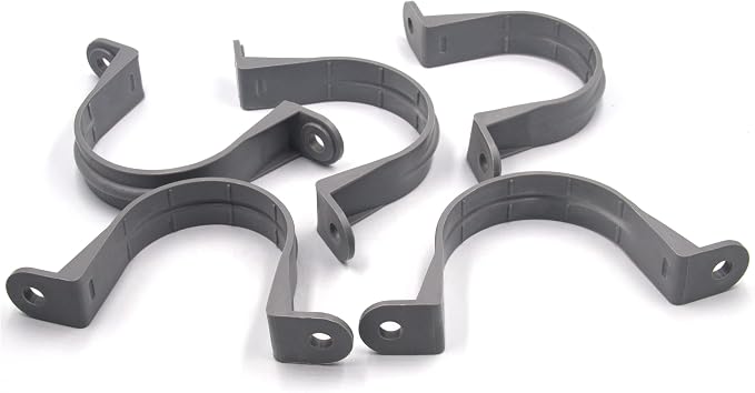 ISPINNER 6pcs 2-1/2 Inch PVC Pipe Straps, 2 Holes Plastic Conduit Strap - Image 4