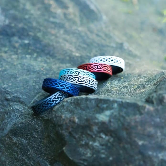 Knot Theory Celtic Butterfly Sailor Infinity Silicone Ring for Men Women - Breathable Dual Layer Comfort Fit 6mm Bandwidth