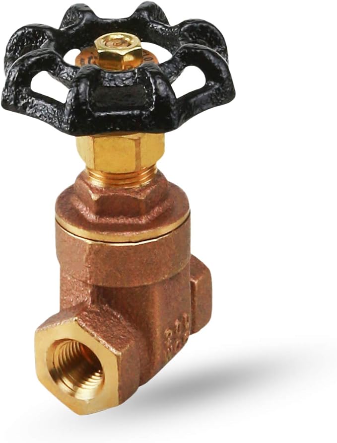 Midline Valve 427U334 Gate Valve, No Lead 1-1/2 in. FIP Connection, Cast Brass by MidlineValve