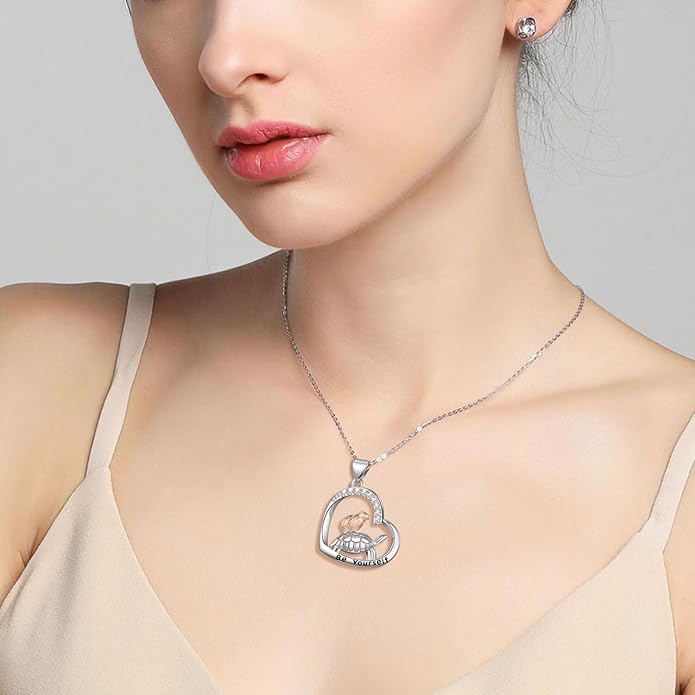 Animal Necklace Cat/Fox/Otter/Sloth/Cow/Highland Cow/Koala Necklace Cute Animal Jewelry Gifts for Women