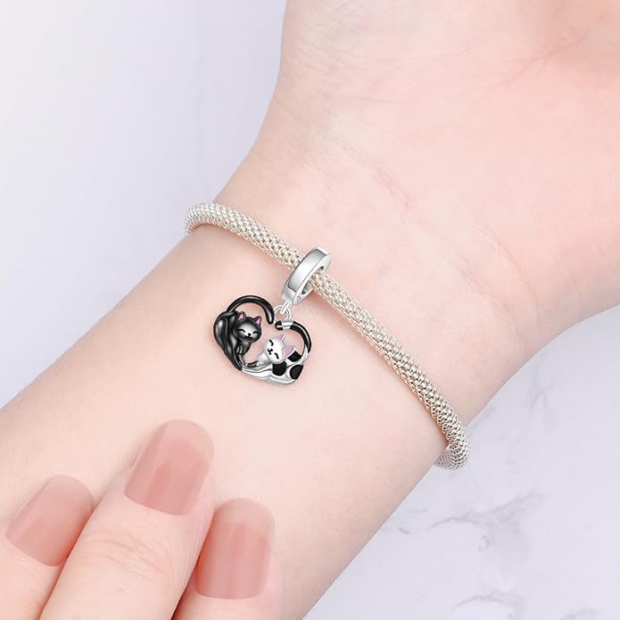 Cute Panda Animal 925 Sterling Silver Charms for Bracelets and Necklace Dangle Pendants Butterfly Elephant Dog Bead Jewelry Present for Women Family Friends