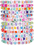 Friendship Bracelets Boho Stackable Bracelets for Women Surfer Heishi Clay Bead Bracelets Stretch Preppy Bracelets Colorful Boho Bracelets for Women