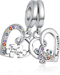 Bible Family Mom Wife Love Heart Dangle Charm 925 Sterling Silver Charms fits Bracelets and Necklace Pendant Bead Charms Jewelry Present for Women Family Friends