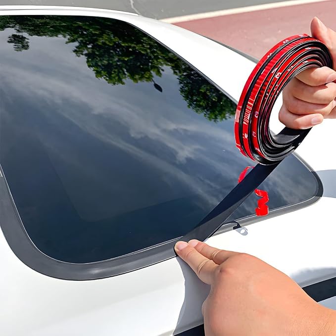 BESULEN 23 Ft Car Windshield Weather Stripping, 19mm T Shape | T Shape Adhesive - Image 6