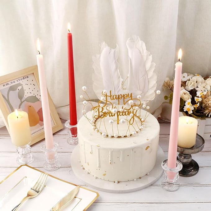 Glass Taper Candle Holder Set of 24 - Image 5