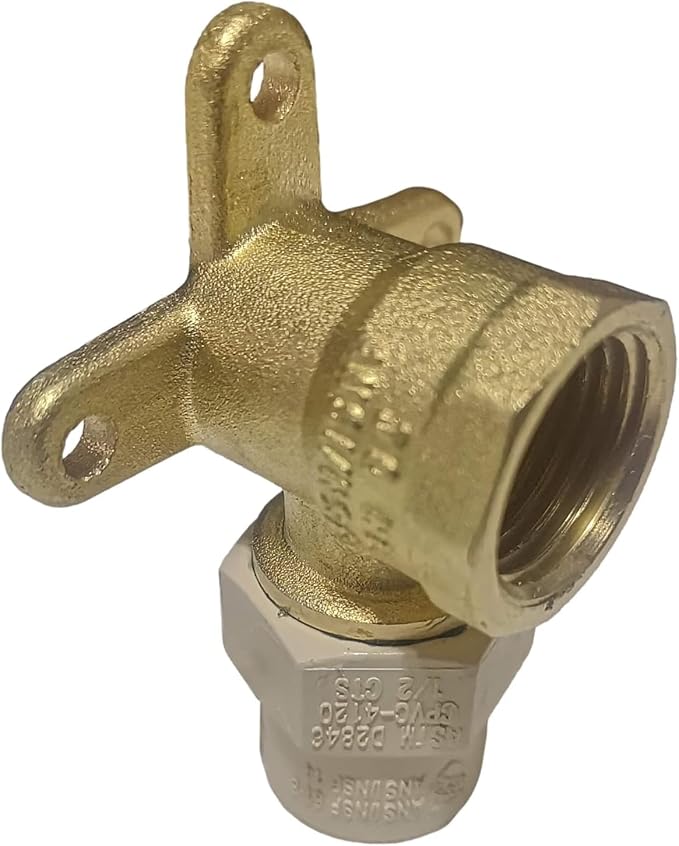 XFITTING 1 Pack 1/2 in Female NPT x 1/2 in CPVC Drop Ear Elbow - Image 2