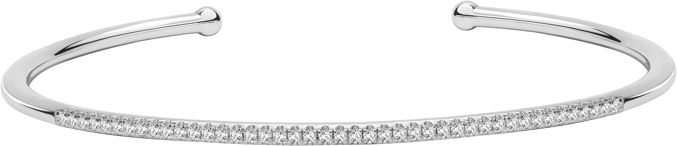 EcoGems Lab Grown Gemstone & Moissanite Bracelets – 14K White or Yellow Gold Plated Sterling Silver – Featuring Lab Grown Diamonds, Emeralds, Paraiba, Sapphire & Pearls – Sustainable Luxury Gift with Gift Box