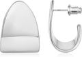 Gacimy Chunky Earrings for Women, Teardrop Earrings with 925 Sterling Silver Post, 14K Gold Plated Statement Drop for Women