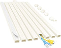 Yecaye Cord Covers for Wires on Wall, W0.95in H0.55in, Medium Cord Organizer by Yecaye