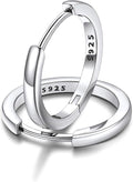 FaithHeart Sterling Silver Hoop Earrings for Women, Hypoallergenic Huggie Hoop Earrings Lightweight Small Cartilage Earrings Hoop Earring Dainty Everyday Earrings 6/8/10/12/14/15/16/18/20mm
