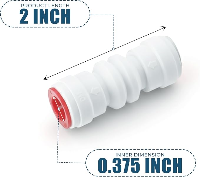 Ozmosis 3/8" Push To Connect Check Valve Straight and Durable - Image 3
