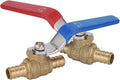 2-Pack GUOFIS 3/4-Inch PEX Crimp Full Port Ball Valve | 1/4 Turn Hot and Cold by GUOFIS