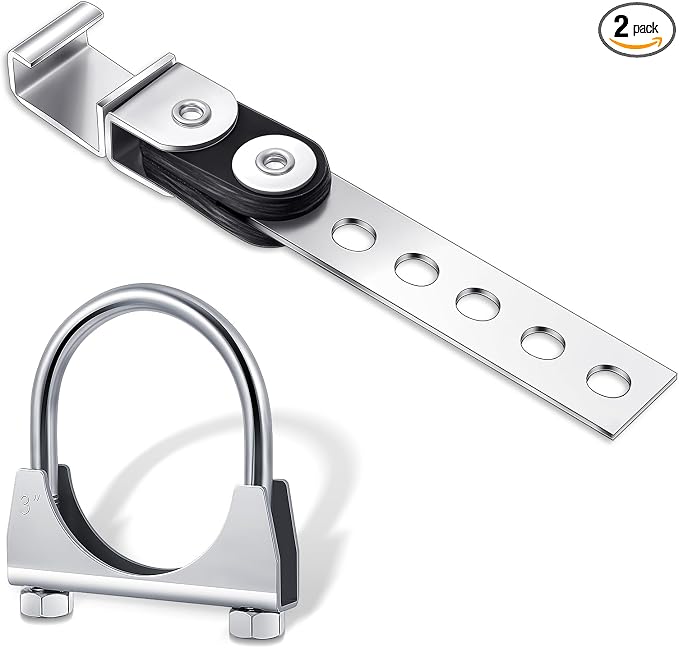 Geetery 2 Pack 3 Inch Swivel Style Exhaust Hangers | Heavy Duty Muffler Hanger by Geetery