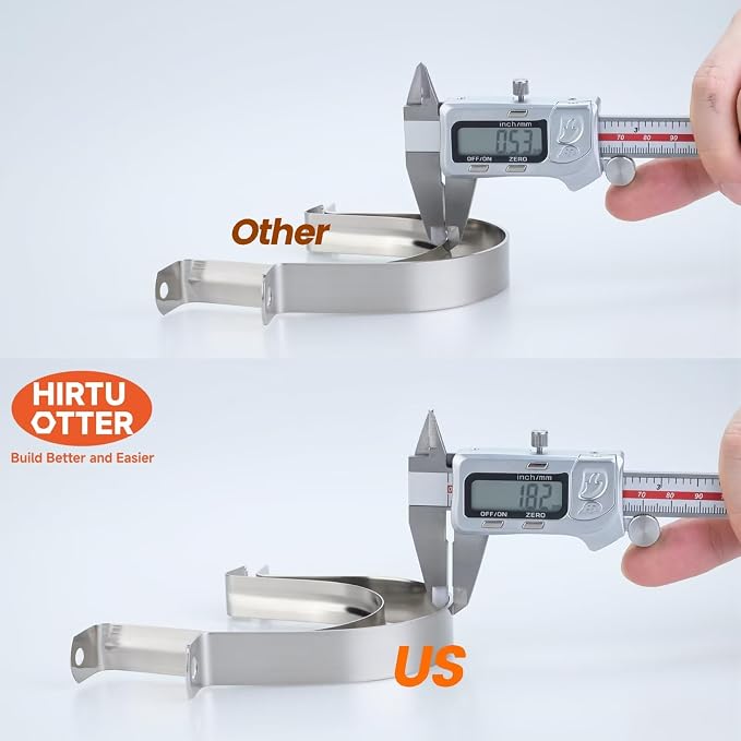 20 PCS 9/16 Inch, 304 Stainless Steel Thickened Pipe Clamps, Heavy-Duty Two - Image 8