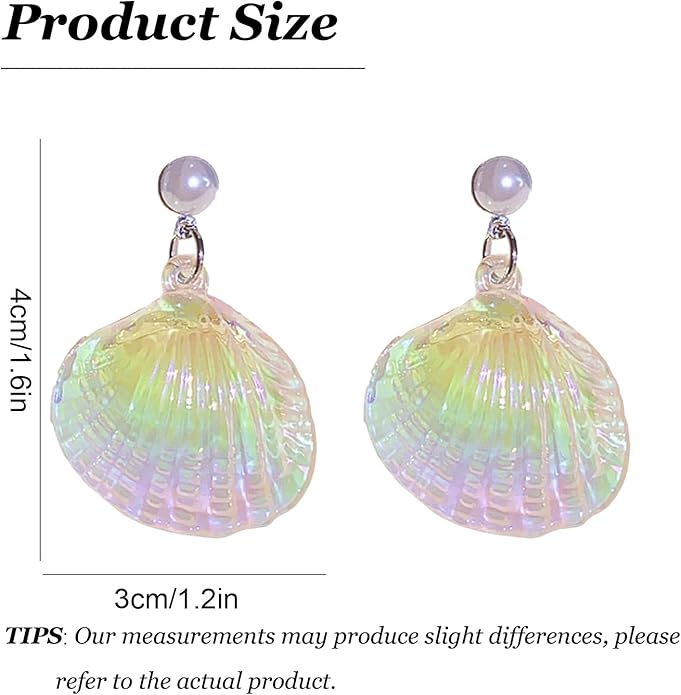 Seashell Starfish Earrings Beach Jewelry for Women Pearl Drop Shell Earrings Ocean Beachy Fashion Accessories Womens Summer Outfits 2026 Tropical Vacation Outfits Beach Vacation Clothes Dresses