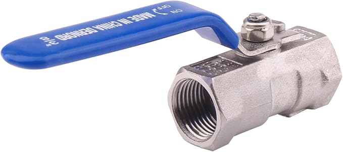DERNORD Stainless Steel Ball Valve 1PC Type 3/8 Inch NPT Standard Port - Image 2