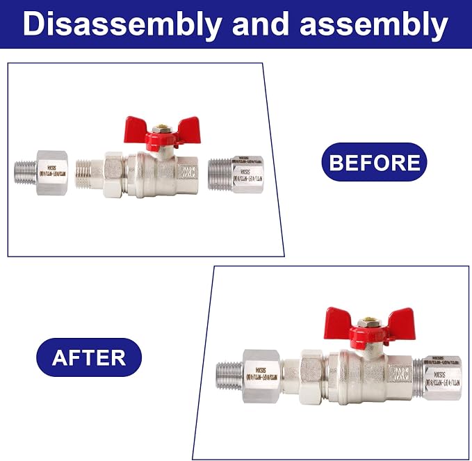 2pcs 1/4" to 3/8" & 3/8" to 1/4" Male & Female Reducer Adapter | Stainless - Image 4