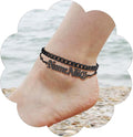 FindChic Custom Ankle Bracelets for Women, Stainless Steel Figaro/Cuban/Wheat/Rope/Herringbone Chain Anklets, Beach Foot Jewelry 8.5''-10.5'' Adjustable & Waterproof, with Gift Box