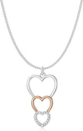 Heart Pendant Necklace for Women, Dainty Cute Pendant Necklaces Women's Trendy Simple Jewelry Gifts for Valentines
