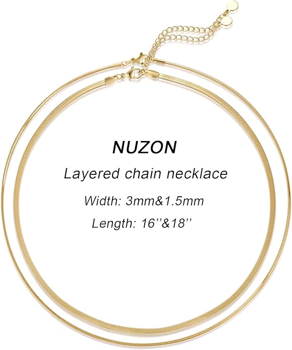 Natural Freshwater Baroque Pearl Necklace 14K Gold Plated Dainty Choker Necklace for Women Girls Snake Chain/Cuban Link/Paperclip/Ball Beaded Chain/Tennis Chain Fashion Jewelry for Gift
