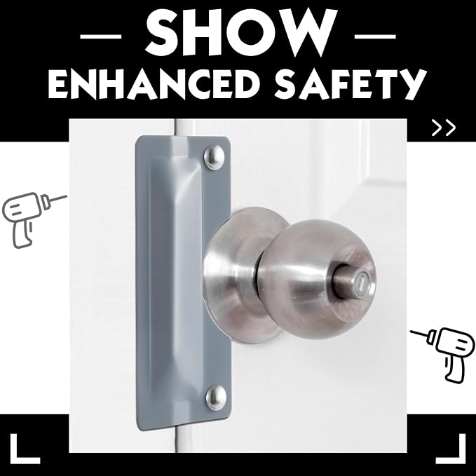 Yaocom 2 Pcs 3 x 7'' Door Latch Guard Plate Cover Electroplated Sand Carbon - Image 6