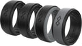 Rinfit Silicone Rings for Men 9mm Wide, 2mm Thick - Mens Rubber Wedding Bands - Infinity Ring with 2 Layers - Patented Design