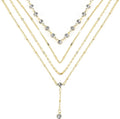 Necklace for Women, Dainty Long 14K Gold Y-Shaped Necklace Jewelry Trendy Beaded Layered Chain Drop Necklaces Jewelry Women Gifts