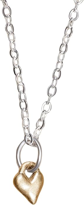 LISA LEONARD DESIGNS Brass Little Heart Pendant Neckalce in 18" Chain, Minimalists Jewelry, Dainty Necklaces, Necklaces For Women, Gift For Her