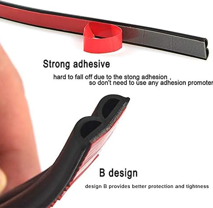 98.4 Feet Universal Self Adhesive Weather Seal Strip, 51/100 x 1/5 Inch Thick - Image 6