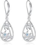 Beach Starfish Earrings for Women Sterling Silver Starfish Jewelry Gifts