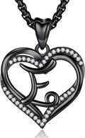 INFUSEU Unique Initial Necklaces for Women Girls Small Heart Letter Jewelry, Meaningful Personalized Gifts