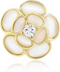 Flower Brooch for Women Rhinestone Flower Brooch Pins Floral Brooches Jewelry Gift for Mom Wife
