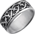 Thorn Vine Silver Band Ring, Gothic Biker Signet Handmade 925 Sterling Ring, Dark Style Jewelry, Gift For Men & Women, Gift For Him