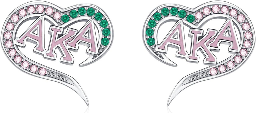 AKA/ZPB/DST/SGR/OES Sorority Gifts for Women 925 Sterling Silver Sorority Paraphernalia Gifts Greek Jewelry for Finer Women