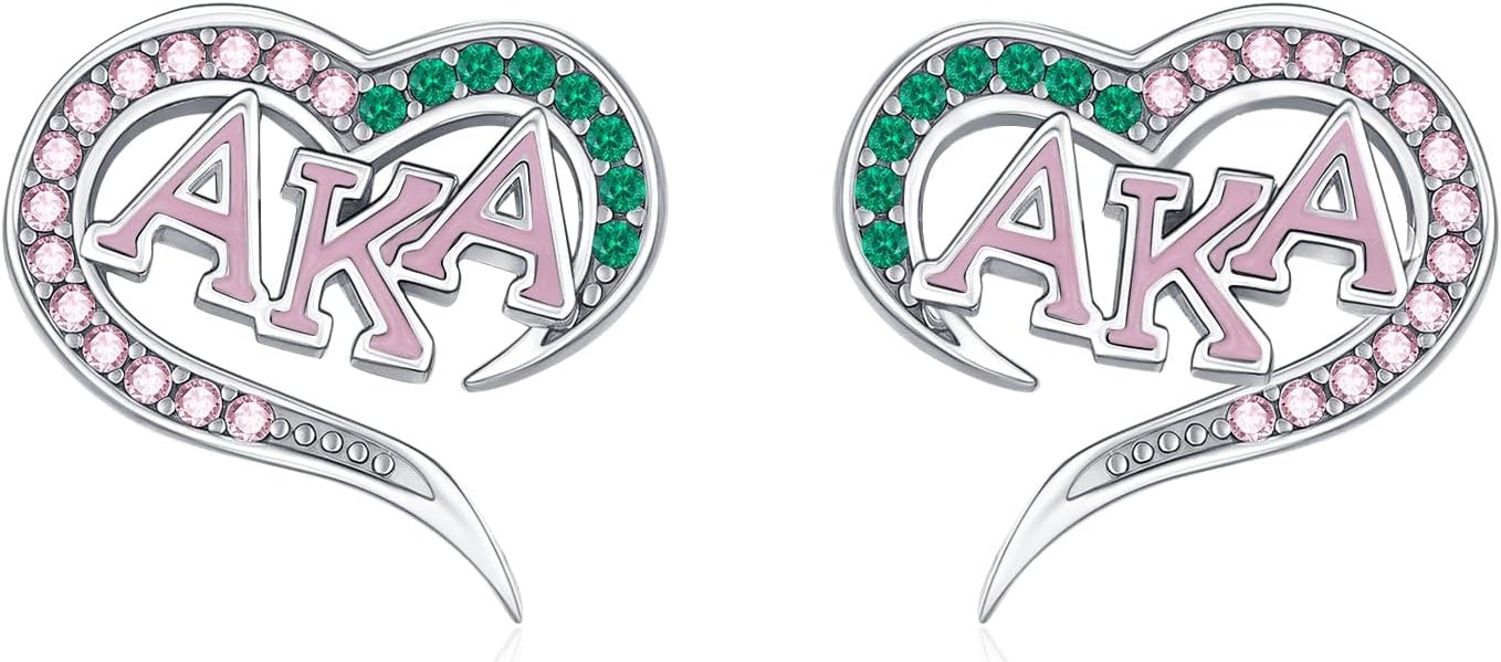 AKA/ZPB/DST/SGR/OES Sorority Gifts for Women 925 Sterling Silver Sorority Paraphernalia Gifts Greek Jewelry for Finer Women