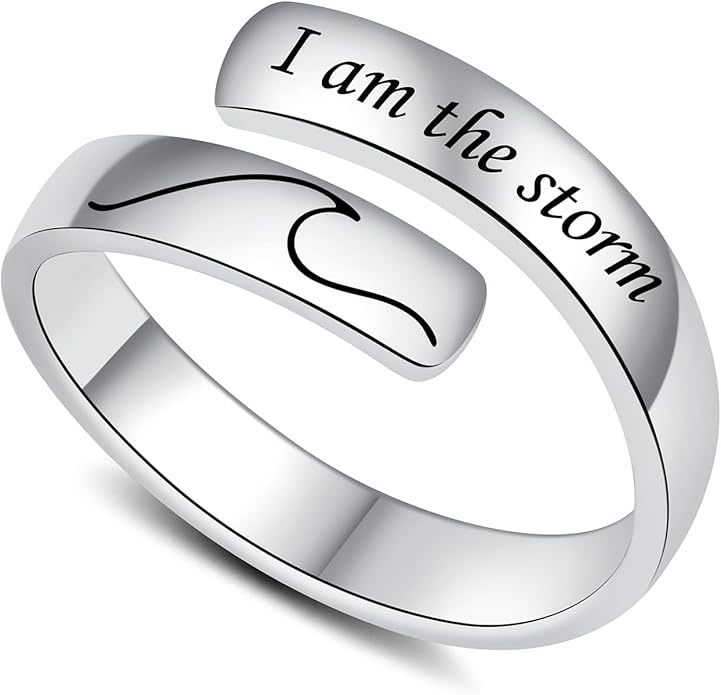 Adjustable Hope Rings 925 Sterling Silver Always with you Ring Inspirational Jewelry Encouragement Gifts for Women