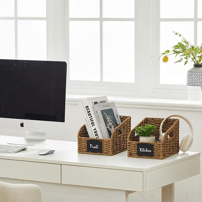 Pantry Organizers, Large Wicker Baskets - Image 5