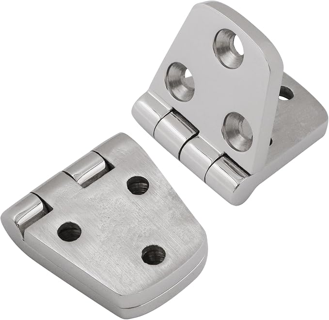 316 Stainless Steel Hinges Marine Grade 3" x 1.5" Heavy Duty Boat Hatch Hinge - Image 2
