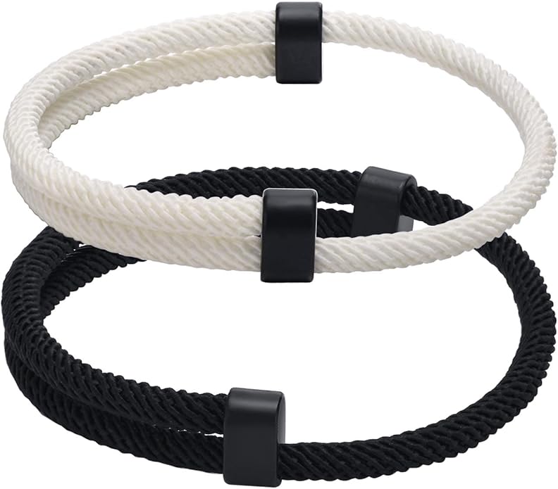 TempBeau Nautical Braided Rope Bracelets Set - 6 Pcs Adjustable Braided Cord Bracelet, Handmade Navy Marine String Bracelet with Metal Knot, Men Women Braided Bracelets Gifts