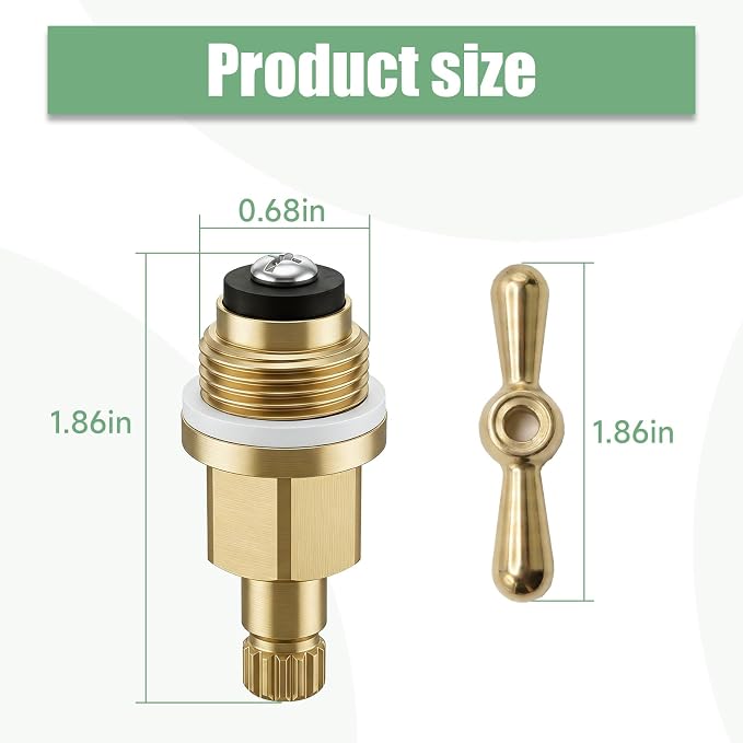 USonline911 PK1100 Brass Globe Valve Stem and Bonnet Kit - Image 3