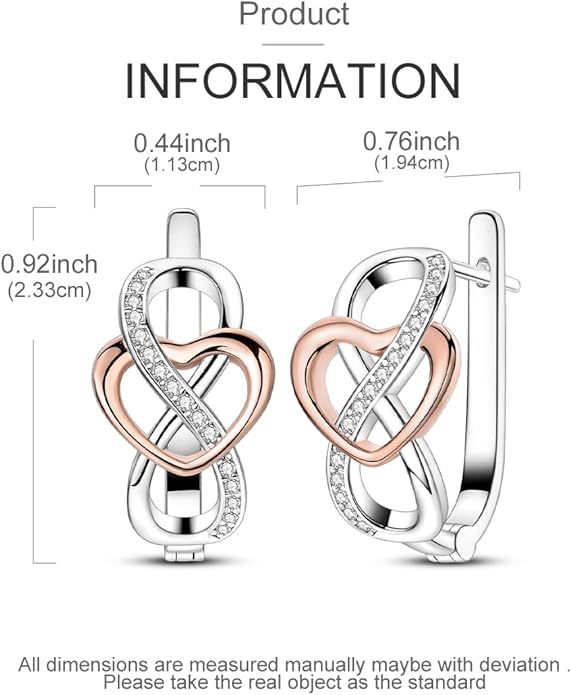 NARMO Earrings for Women 925 Sterling Silver Heart Hoops Small Colorful Rainbow Hoop Earrings Huggie Earrings