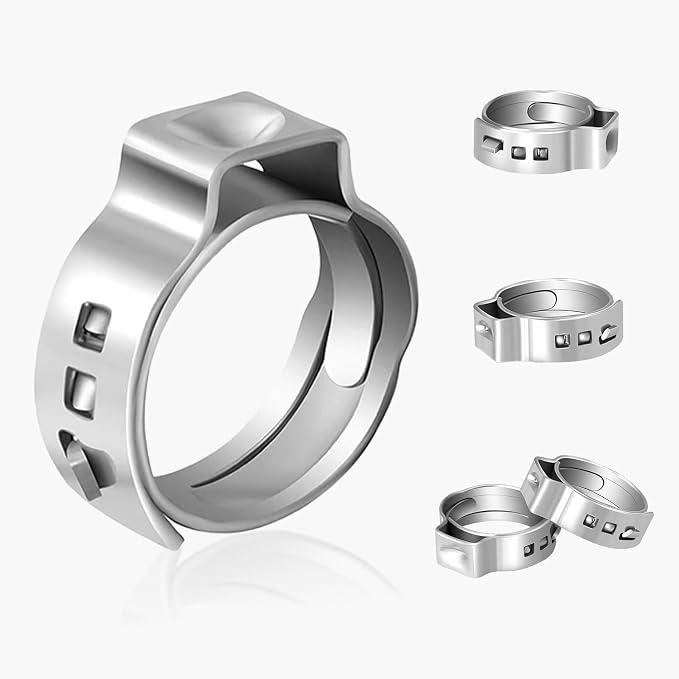 100Pack Seelink 1 Inch PEX Cinch Clamp Rings, Crimp Rings by Seelink