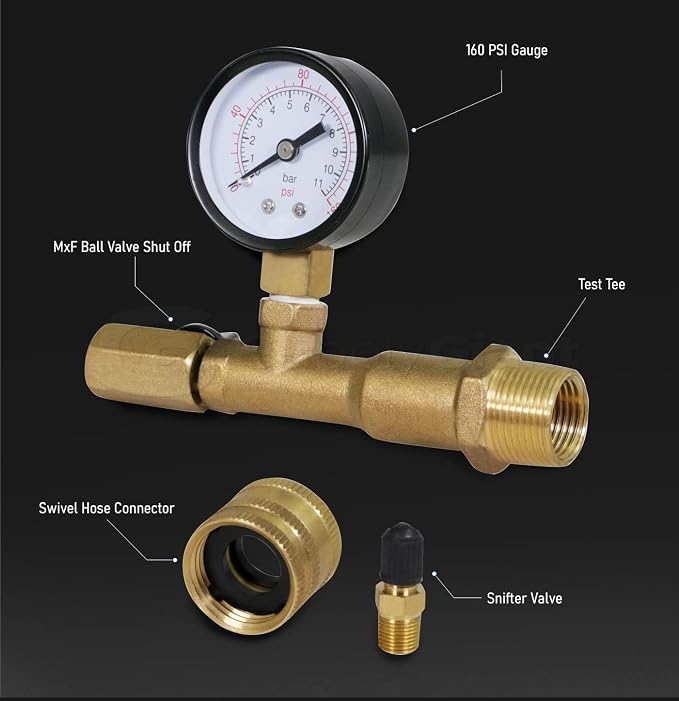 Supply Giant QUL 0-160 PSI Water Pressure Test Kit - Image 4